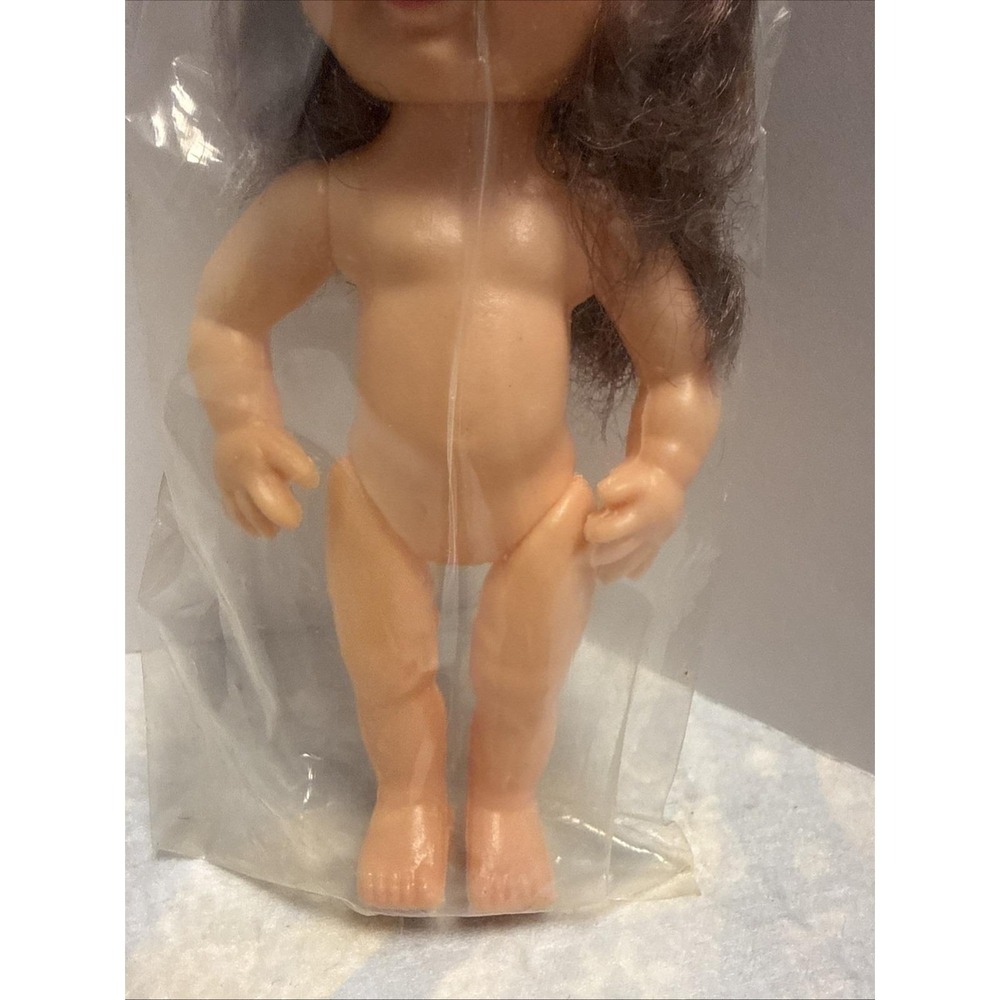 Fibre Craft 8" Brown Hair Craft Doll No. 3019 Acrylic Hair Plastic NEW Head Body - Picture 3 of 12